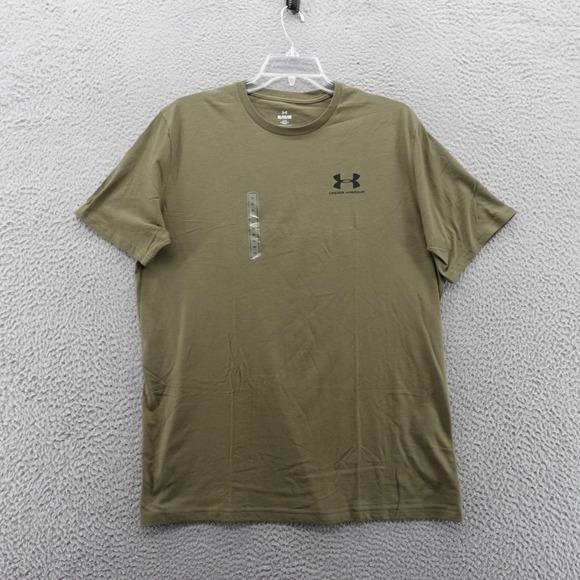Under Armour Mens Sportstyle Loose Fit Crew Neck Tee Shirt Green XL NWT - Picture 1 of 12